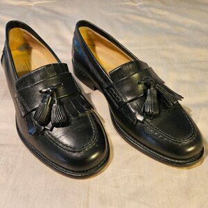 Men's Johnston-Murphy Black Tassle Slip-On Shoes